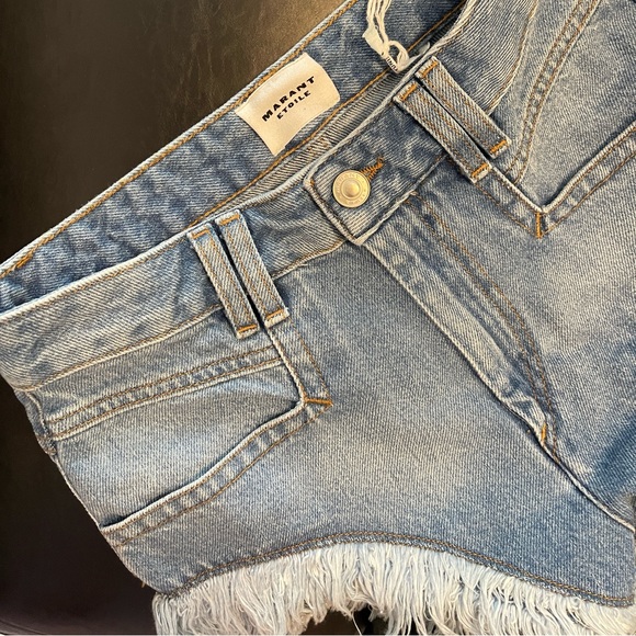 ISABEL MARANT ETOILE Indigo Eneidao Shorts - Picture 7 of 10